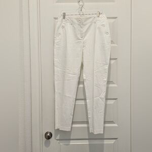 Grace Elements Button-Detail Pants, NWT, Size 10